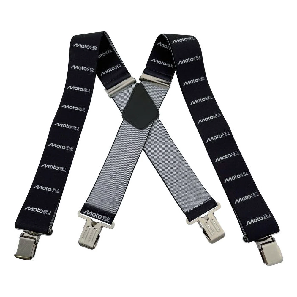 Bretelles MotoGP noir/blanc taille universelle