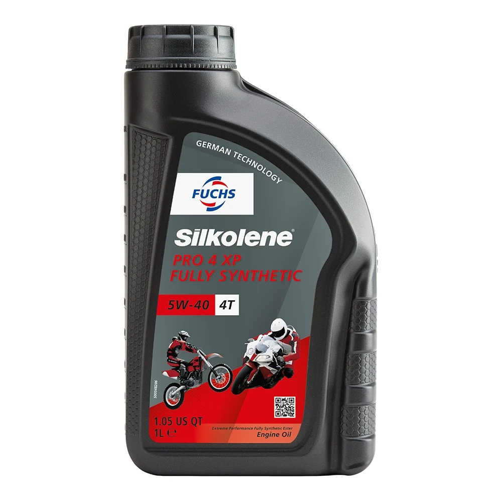 Huile moteur 4T 5W-40 Silkolene Pro 4 XP total synthétique 1 L