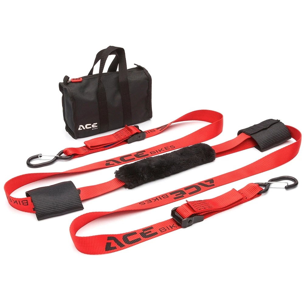 Sangles moto prise guidon L: 300cm / 350daN, ACEBIKES Buckle-Up