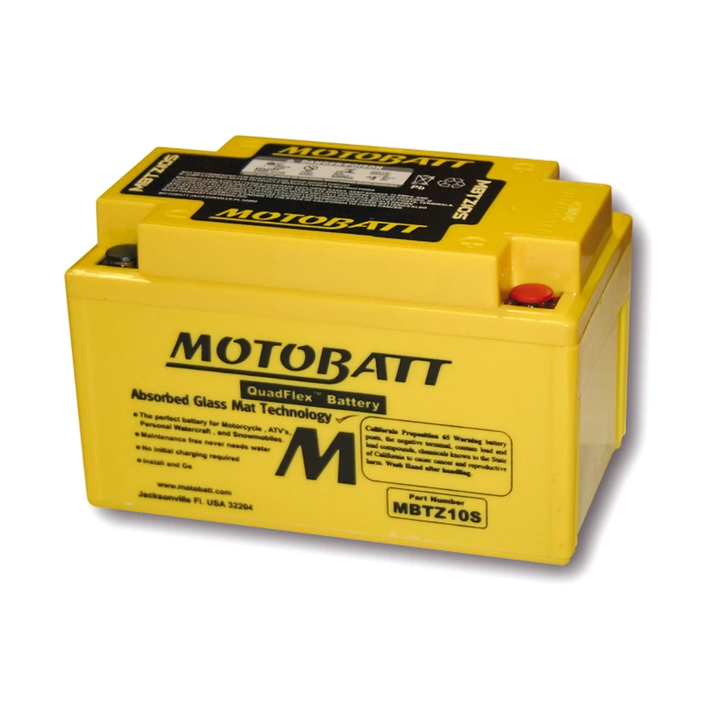 Batterie MOTOBATT MBTZ10S (LF-AGM) 12V/8.6Ah - 151x87x95mm, 4 polig