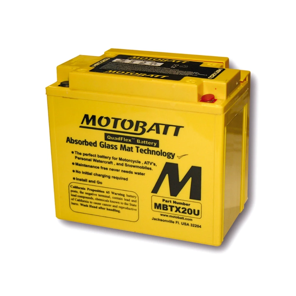 Batterie MOTOBATT MBTX20U (LF-AGM) 12V/21Ah - 175x87x155mm, 4 polig