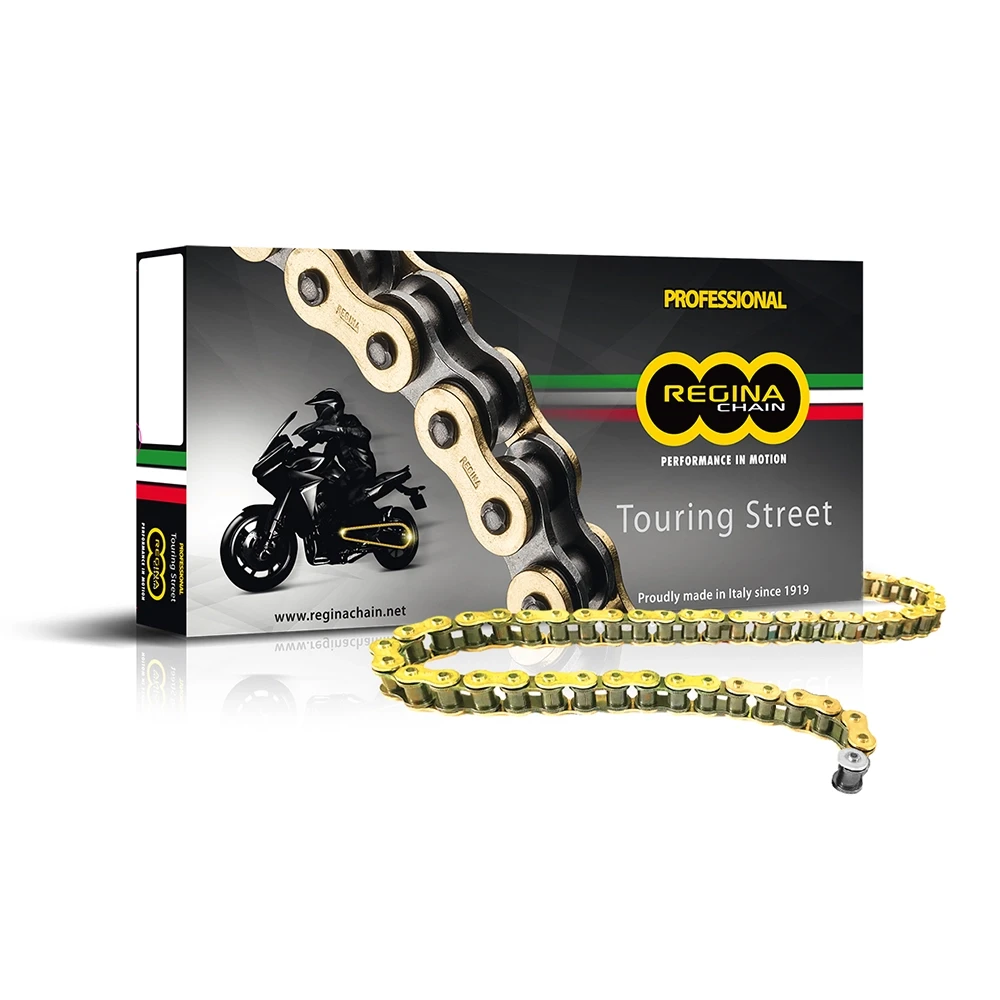 Chaîne 530 Regina 530 / 136 RT 130L, extra-renforcée, sans O-Ring, or-noir