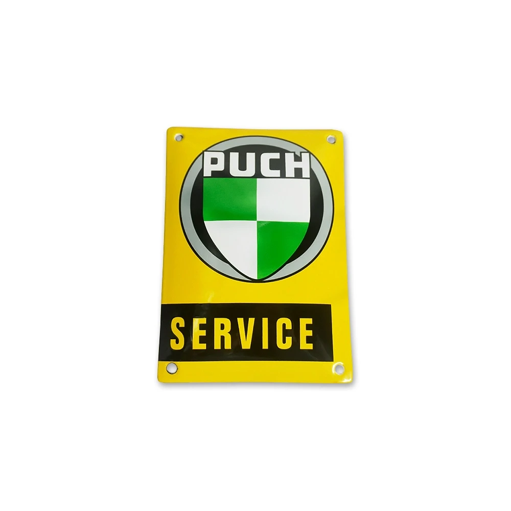 Plaque émaillée Puch Service 10x14cm