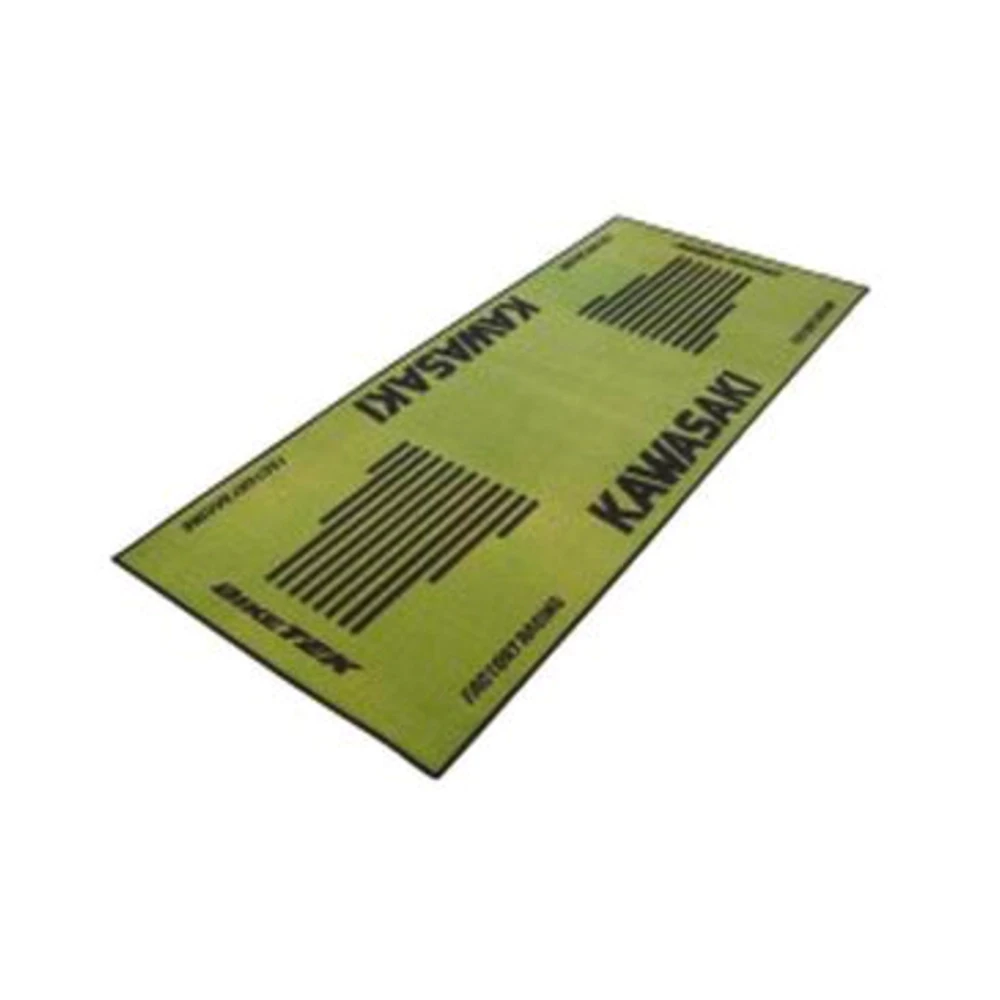 Tapis de moto BIKETEK SERIES 3 antidérapant vert KAWASAKI 80x190cm