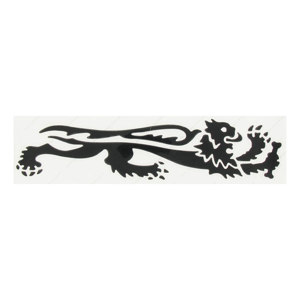 Autocollant Lion noir Malossi 24cm gauche PRIX NET