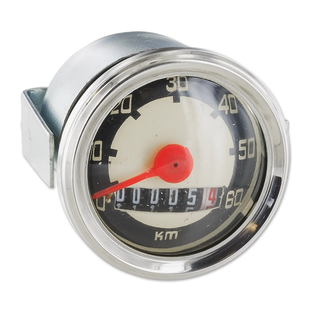 Compteur 60 km/h, Ø 48mm universel raccord VDO aiguille rouge