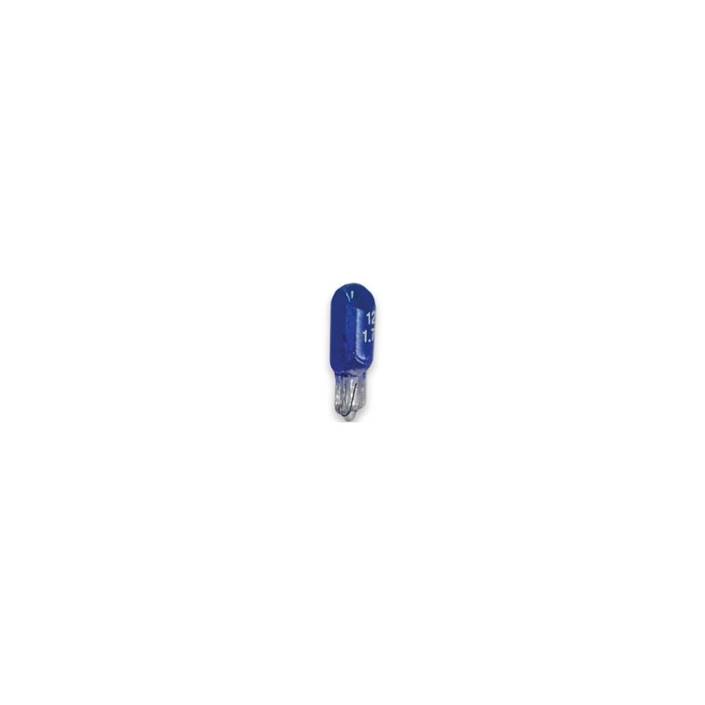 Ampoule socle en verre blau T6.5, 12V 1,7W  (1 pcs)