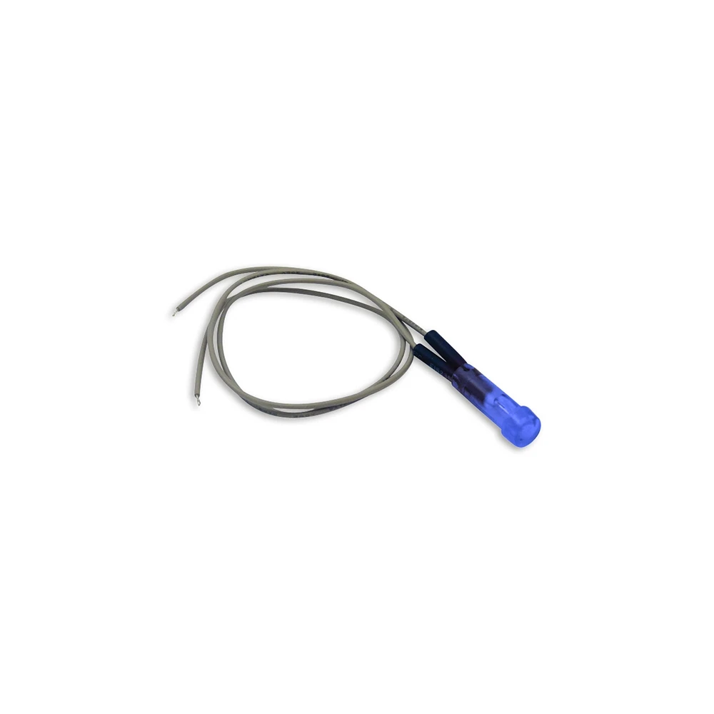 Voyant mini 12V bleu pour cliper dans trou 7mm 