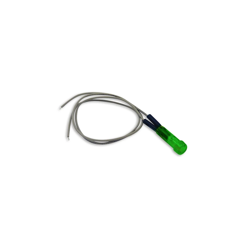 Voyant mini 12V vert pour cliper dans trou 7mm 