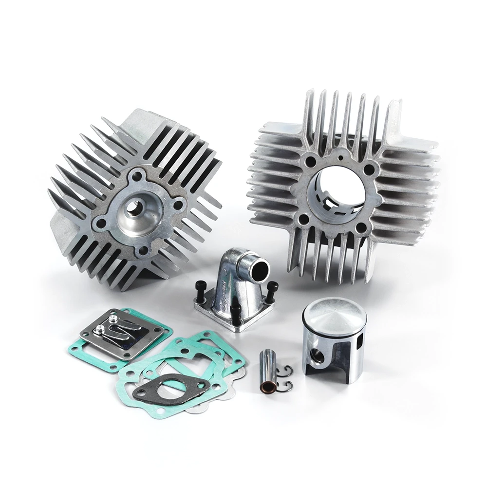 Kit cylindre membrane Polini 43.5mm Puch Maxi Alu avec culasse version 2.0