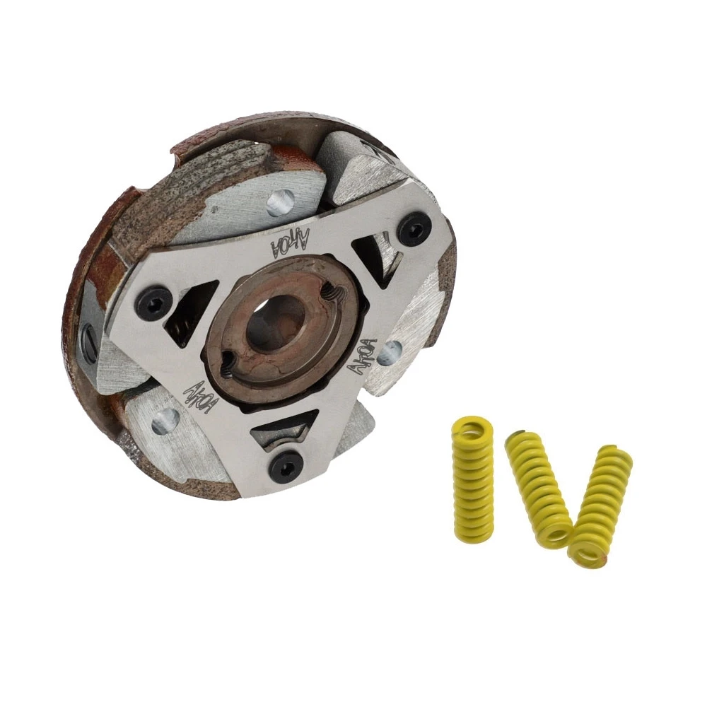 Embrayage Puch Maxi E50 1-vitesse, 3 mâchoires, patin long (+20%, jaune)
