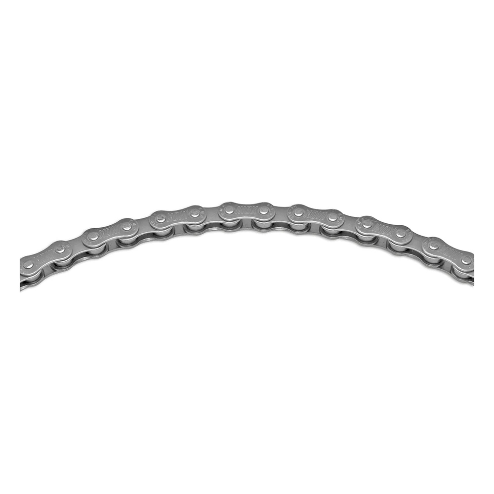 Chaîne pédalier vélomoteur/Solex/vélo KMC chaîne 410 112L, Inox (inoxidable)