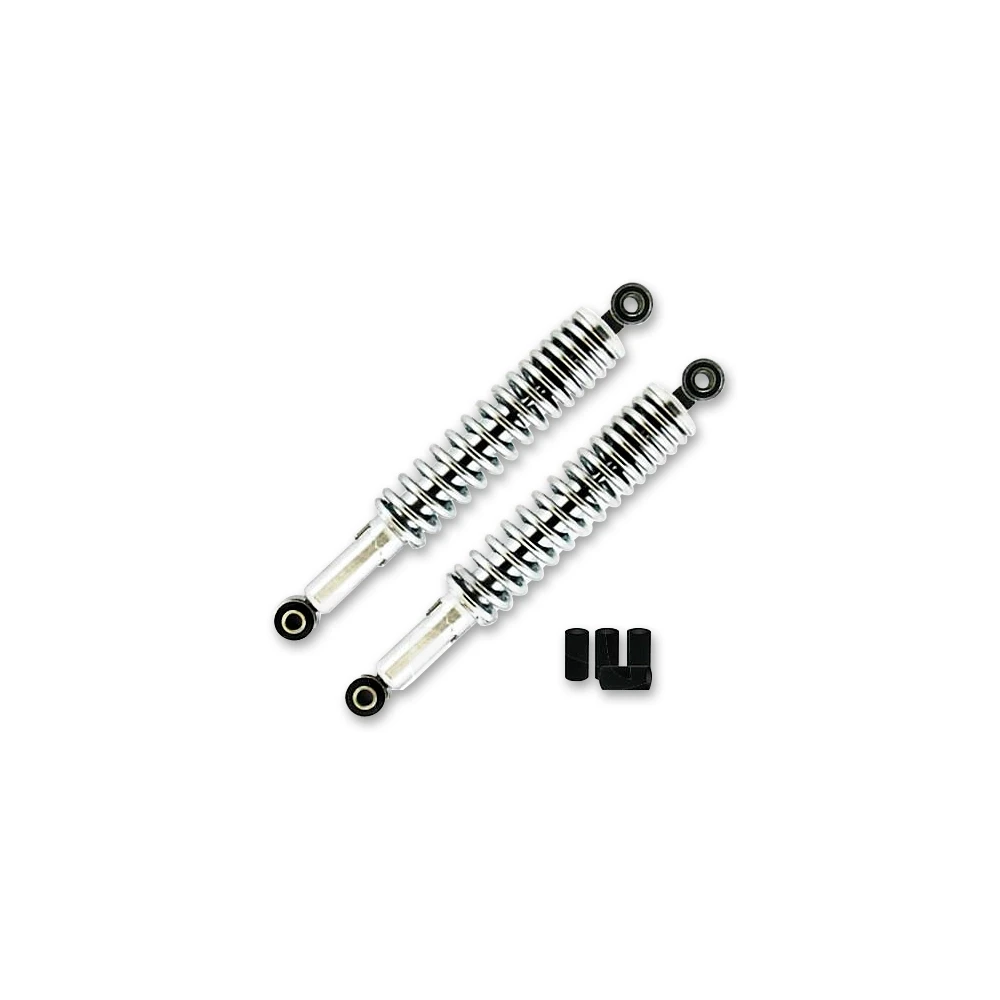 Amortisseurs 10+10mm 24cm chromé (paire) universel