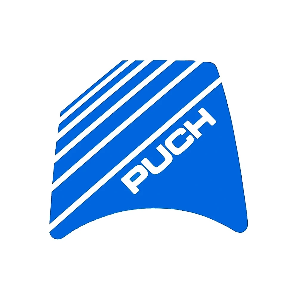 Autocollant bleu Puch pour spoiler de phare 020367/020349