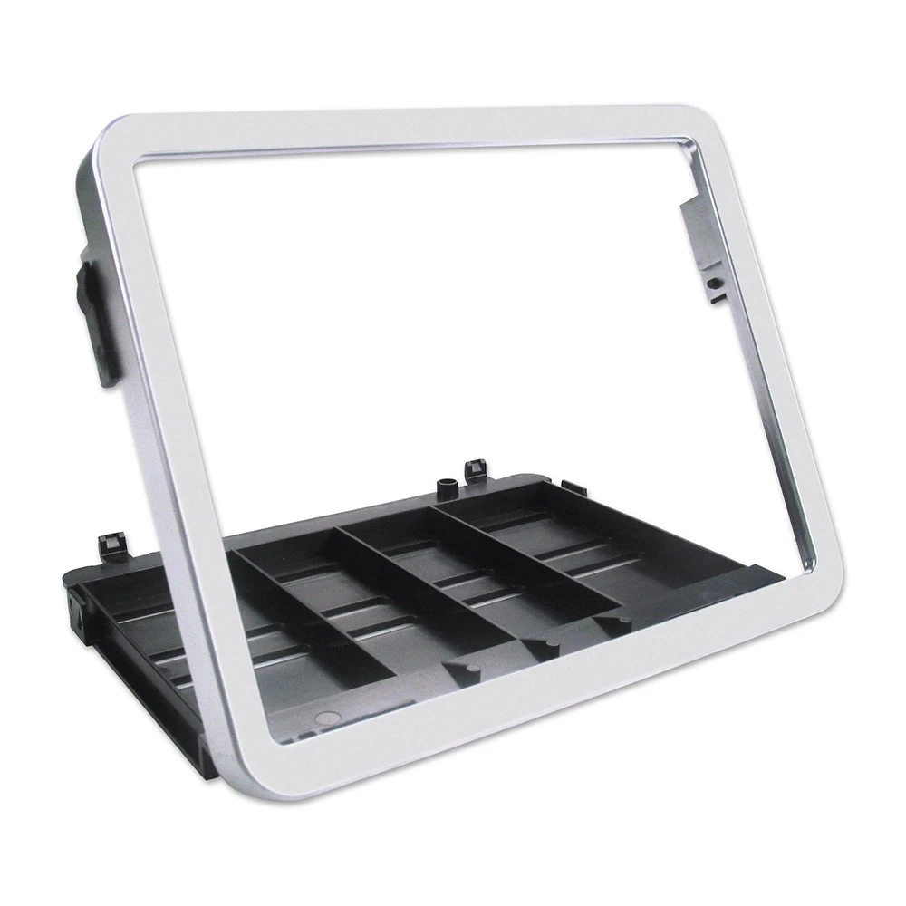 Support de plaque SWISS KLICK Moto Klick chromé mat