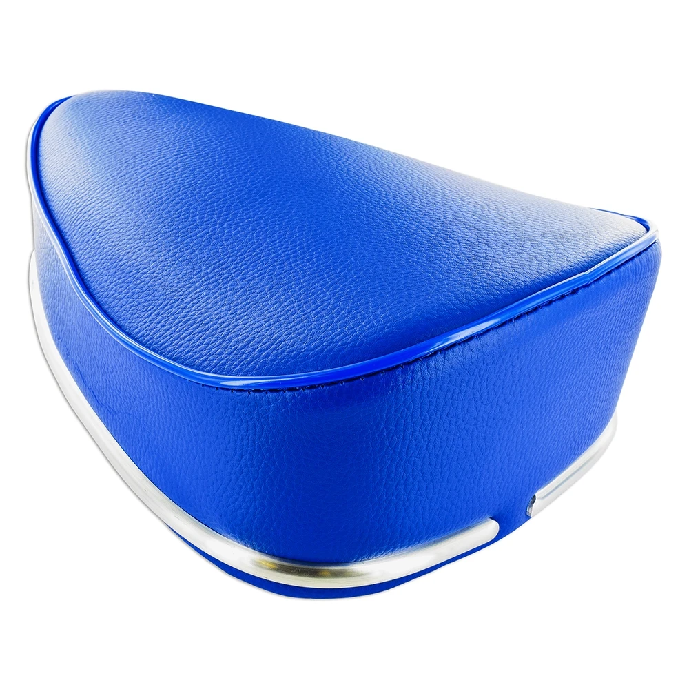 Selle Puch/universelle sans ressorts avec liste décorative bleu