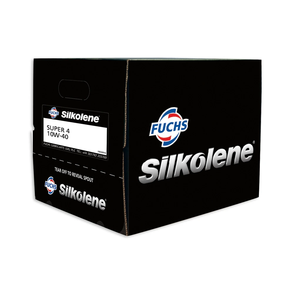 Huile moteur 4T 10W-40 Silkolene Super 4 semi-synthétique 20 L Cube