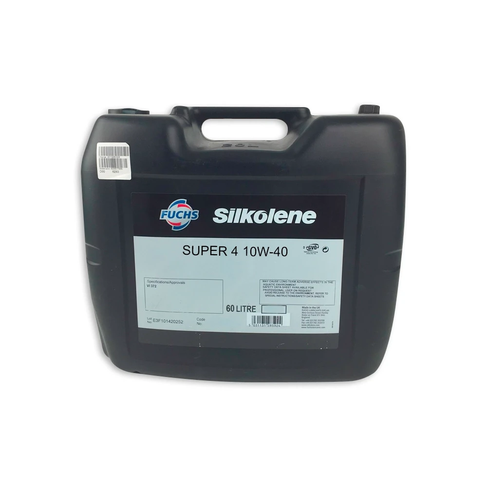 Huile moteur 4T 10W-40 Silkolene Super 4 semi-synthétique 60 L