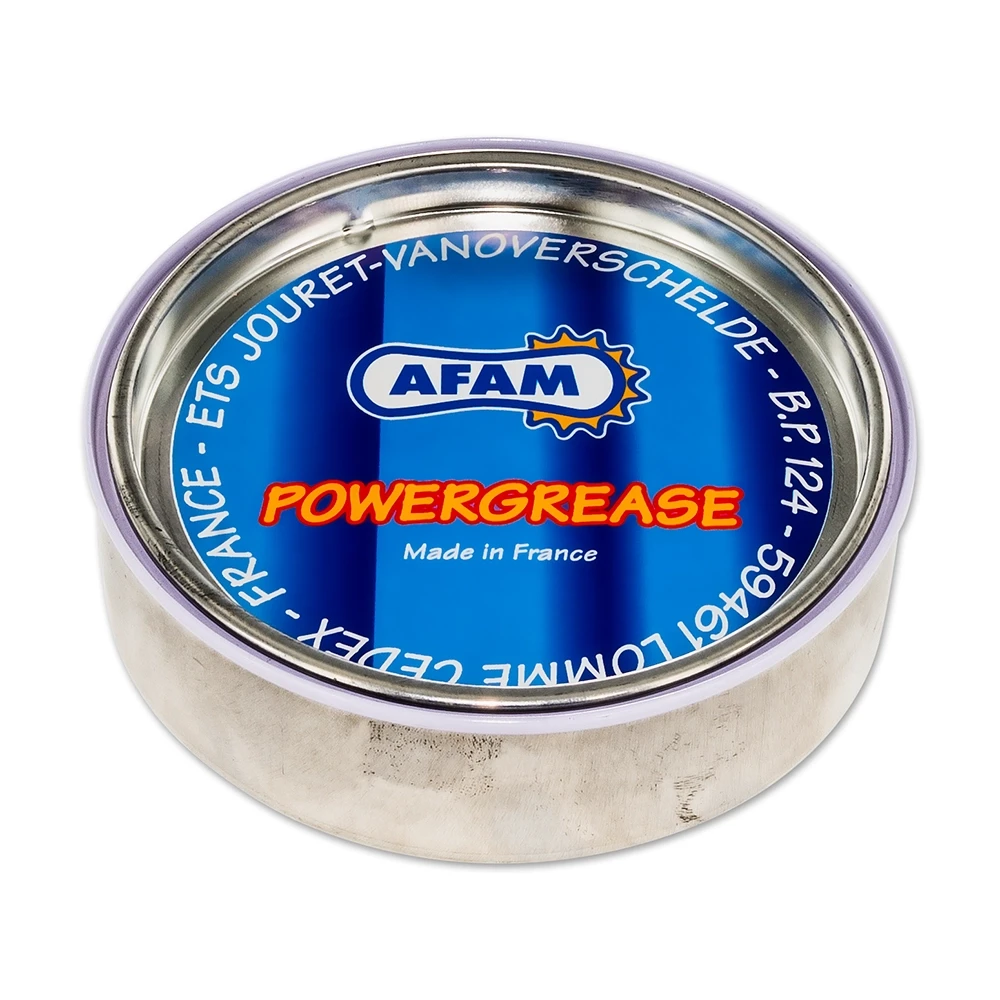 Graisse chaîne AFAM POWERGREASE 230g blanc boîte en fer-blanc