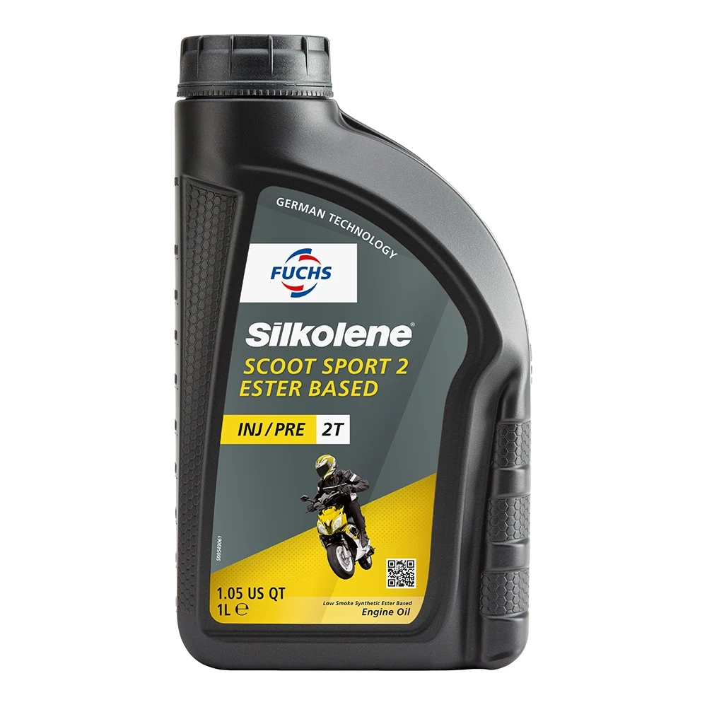 Huile moteur 2T Silkolene Scoot Sport 2 synthétique 1 L