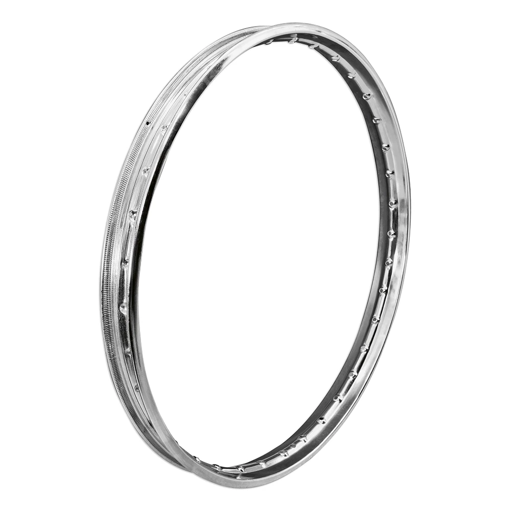 Jante 19x1.4 (52mm) 36 trous à 6.0mm, chromée