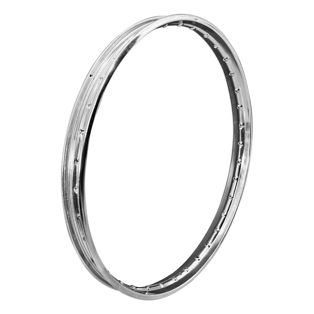 Jante 19x1.2 pouces (44mm) 36 trous à 5.6mm, chromée
