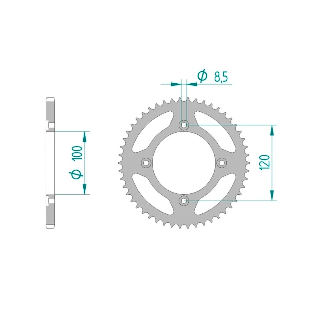 Couronne acier 420 / 50 dents