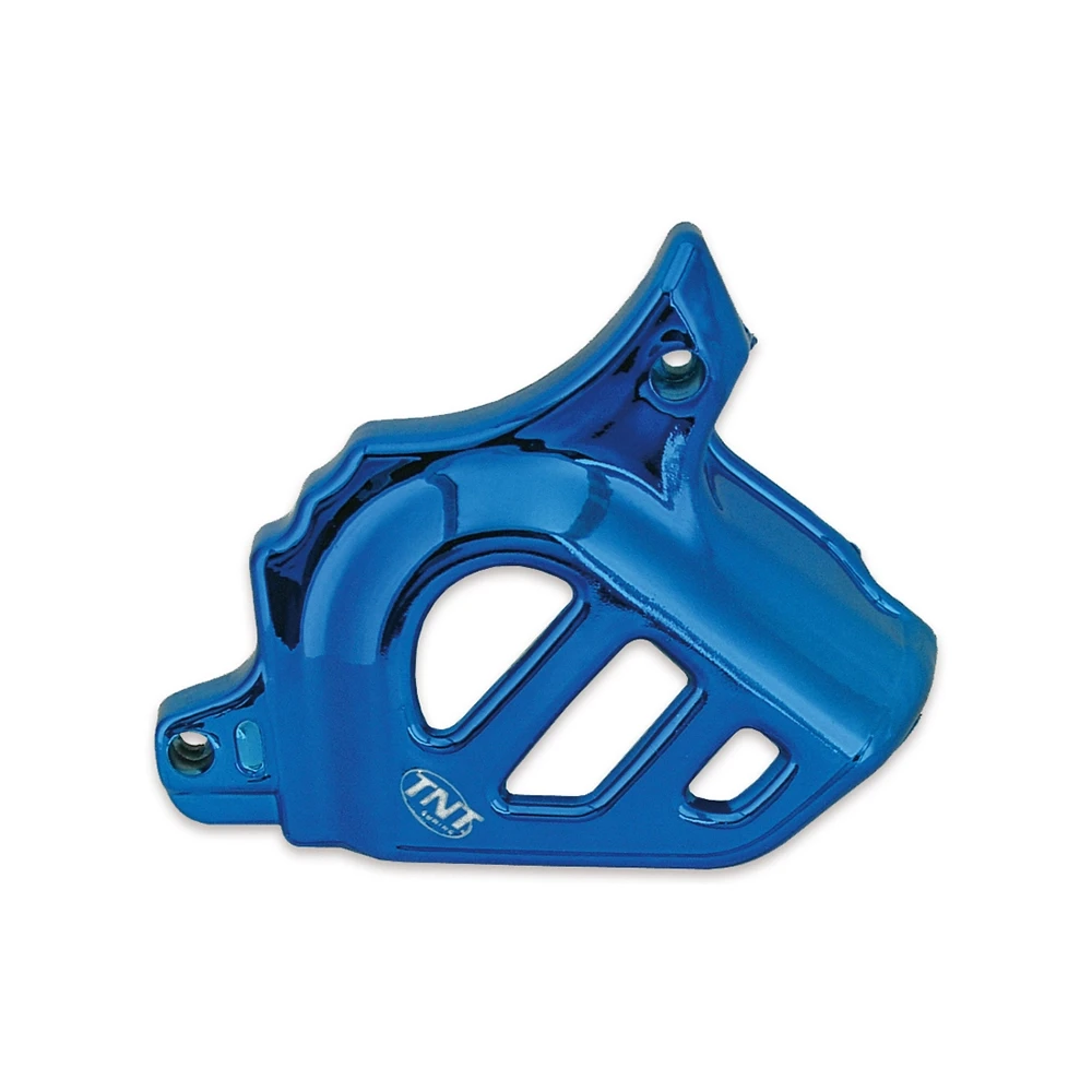 Couvercle pignon Minarelli AM6 bleu anodisé