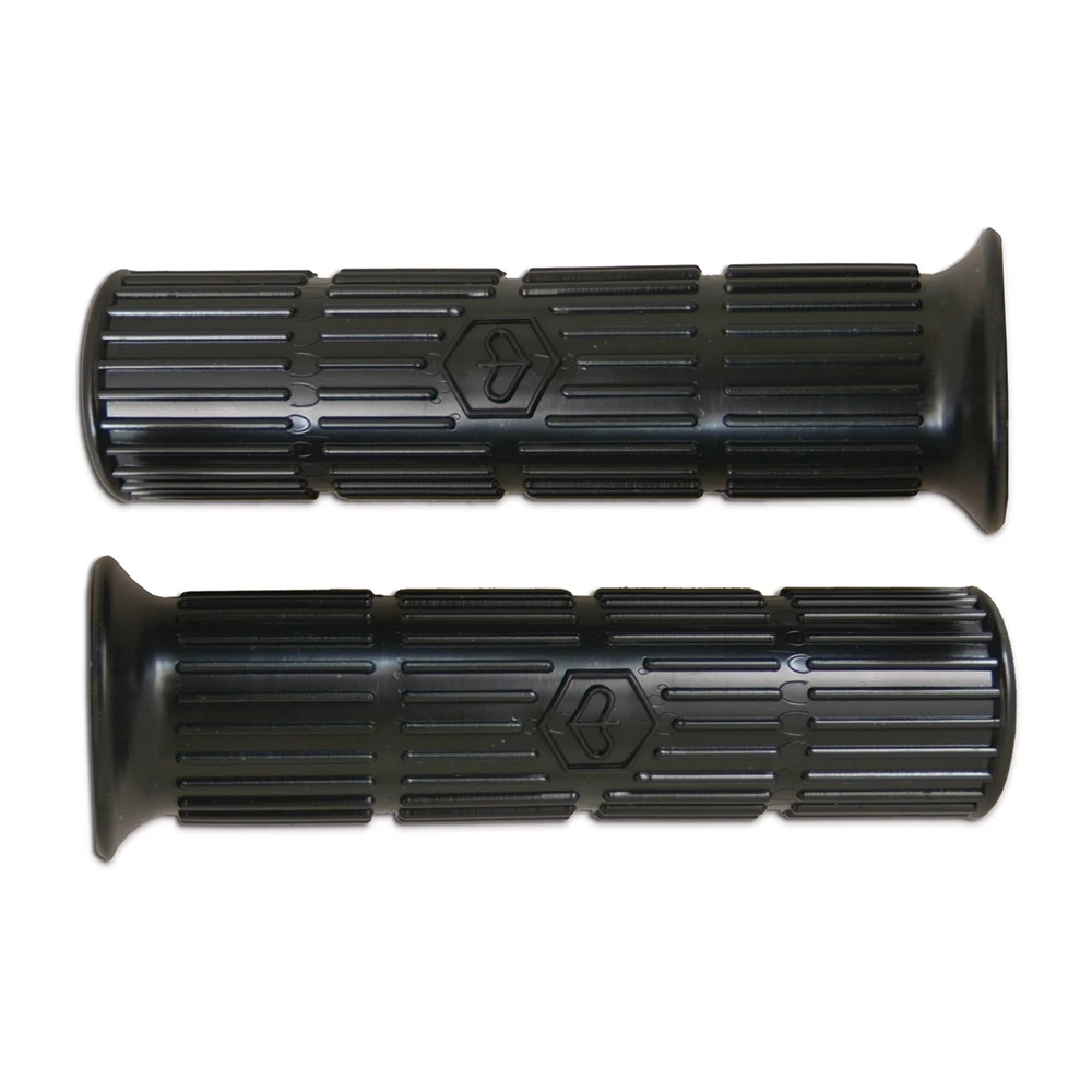 Poignées caoutchouc noires Piaggio Vespa 50-125 24/24mm 128mm