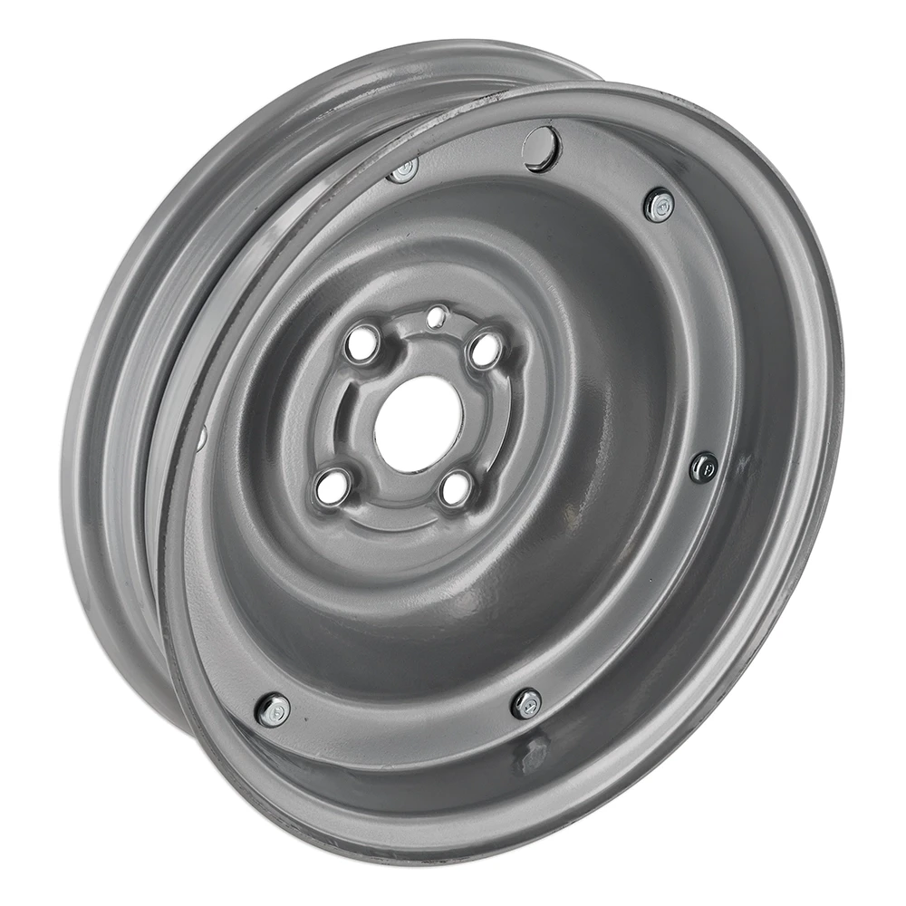 Jante ouvert acier argent 2.10 x11 Zoll (4 trous)