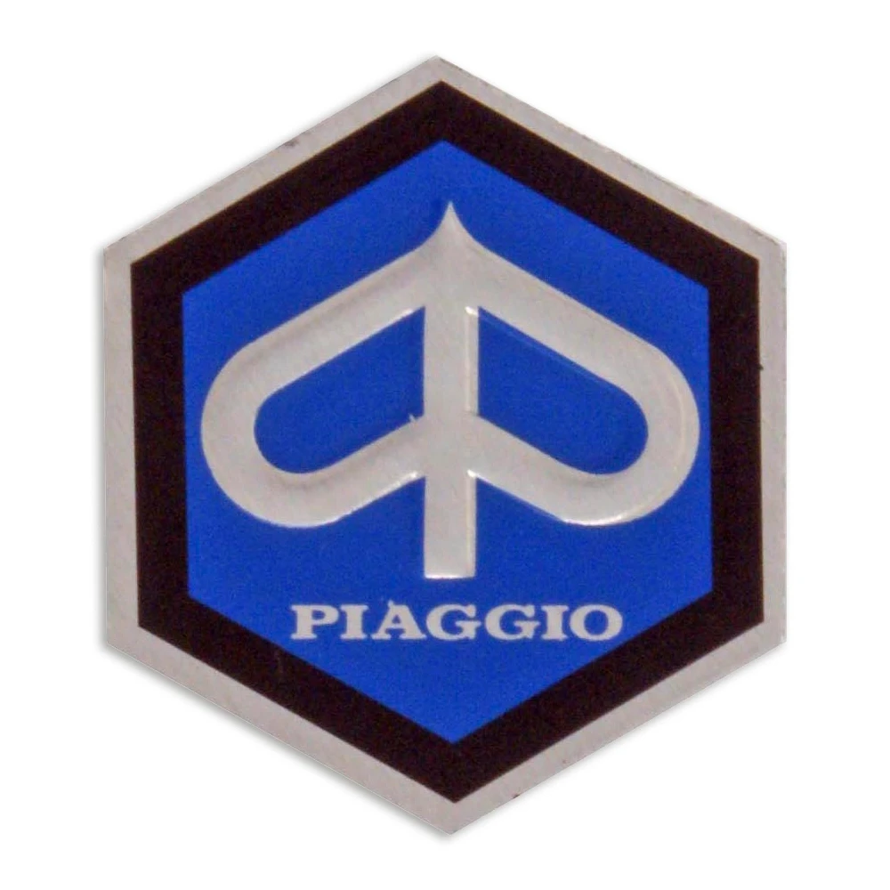 Emblème PIAGGIO avec logo 26mm en aluminium