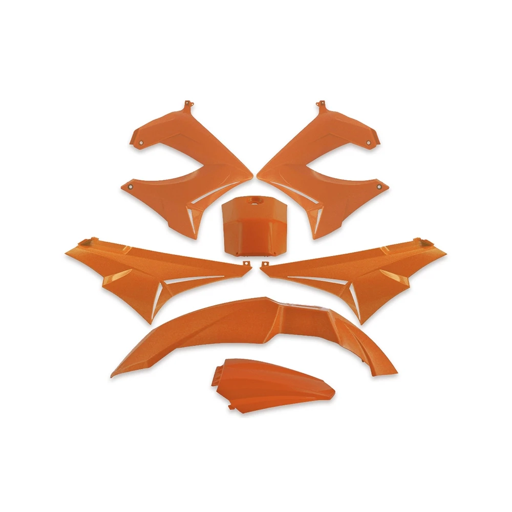 Kit 7pcs habillage Derbi Senda DRD/XTREM 2003 orange