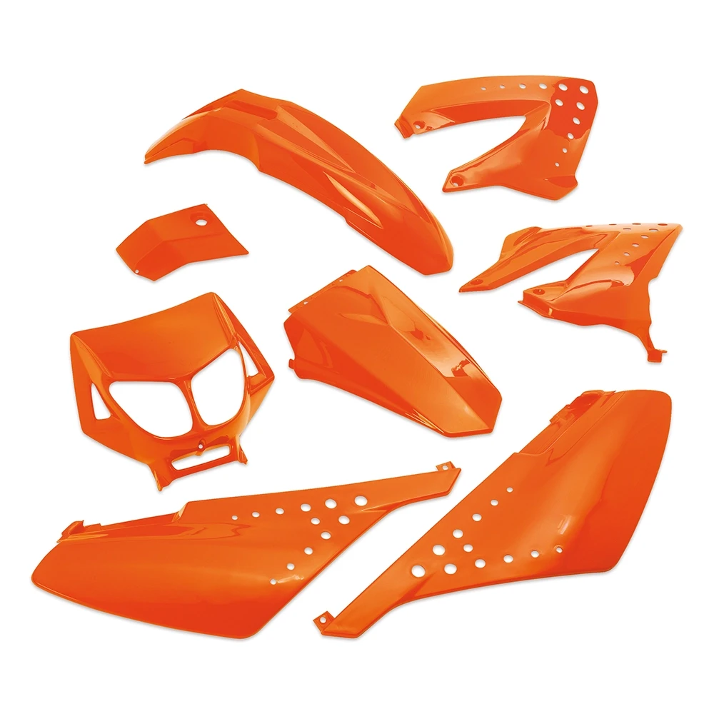 Kit 8pcs habillage Derbi Senda orange PRIX NET