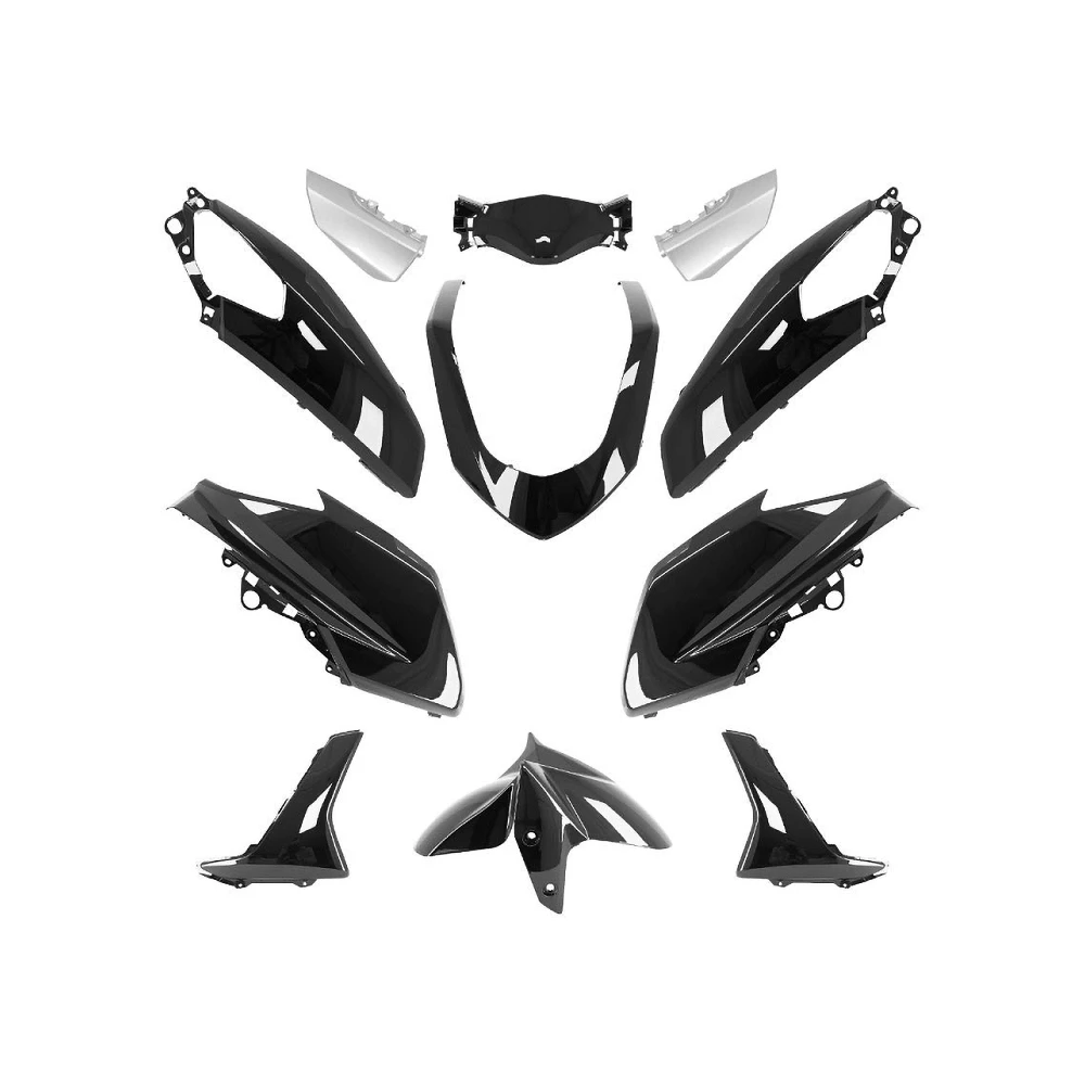 Kit habillage de 13 pièces Yamaha N-Max 2015-2020 noir brillant