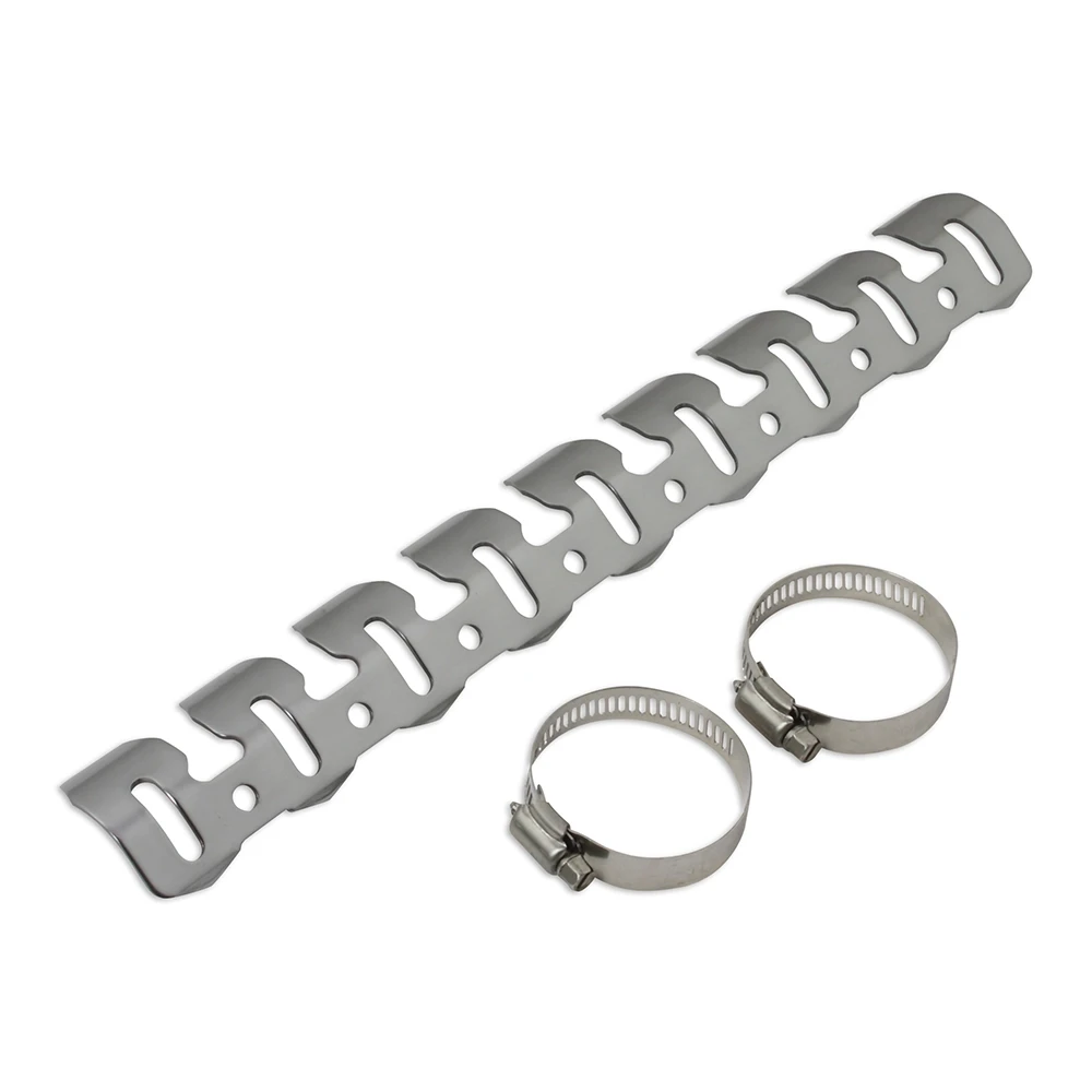 Protection de coude d'échapp. 4-t alu titan anodisé 315 x 46 mm