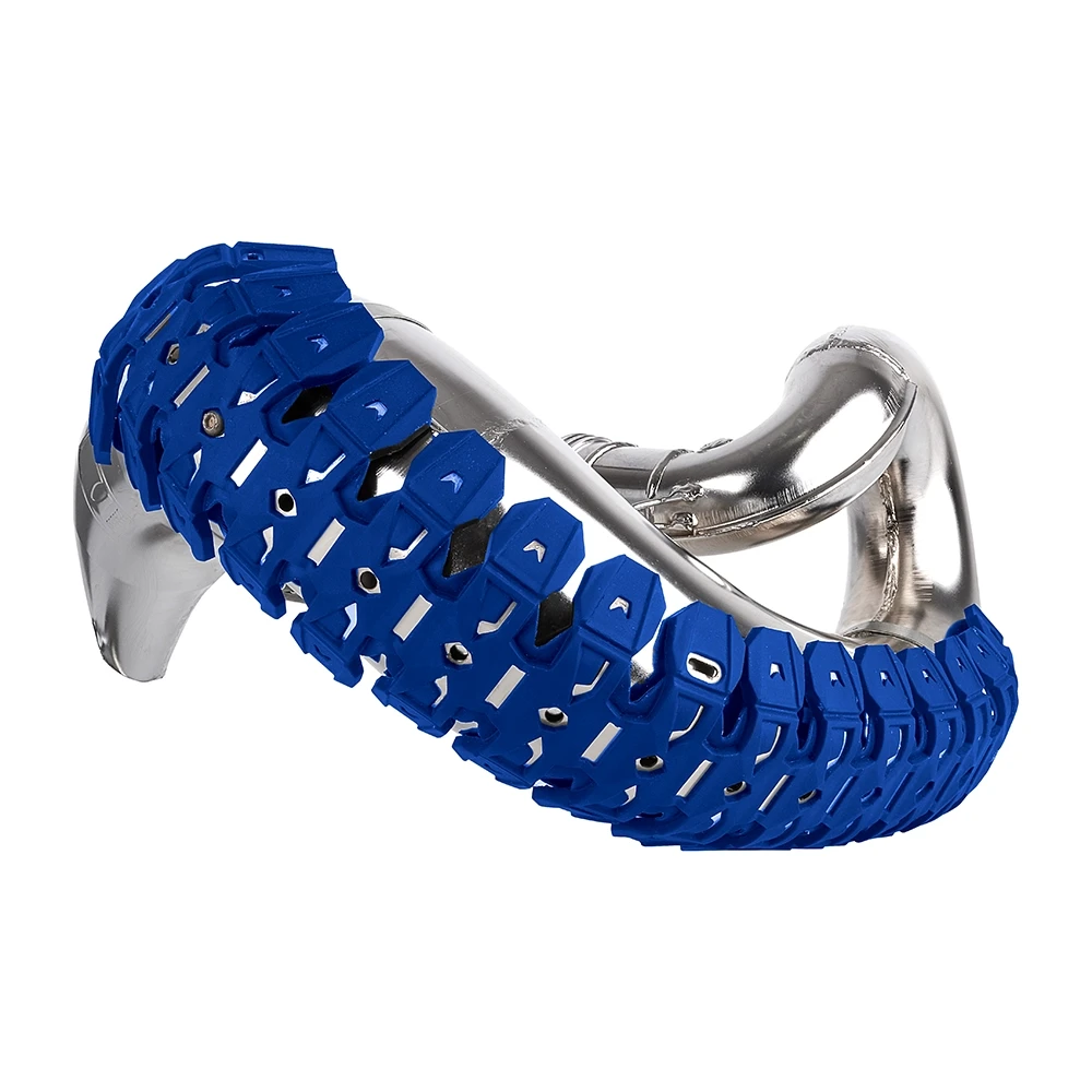 Protecteur de collecteur d'échappement Polisport bleu