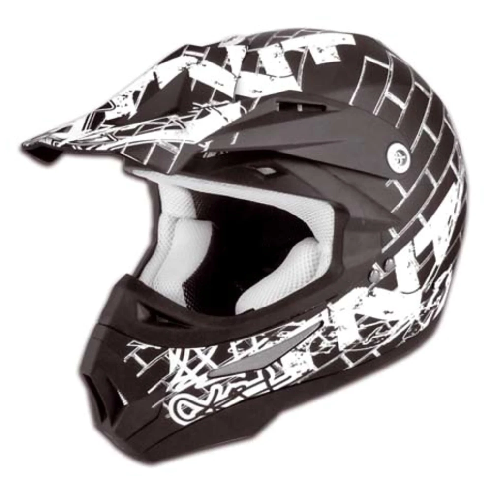 Casque Cross poly street noir/blanc XXL
