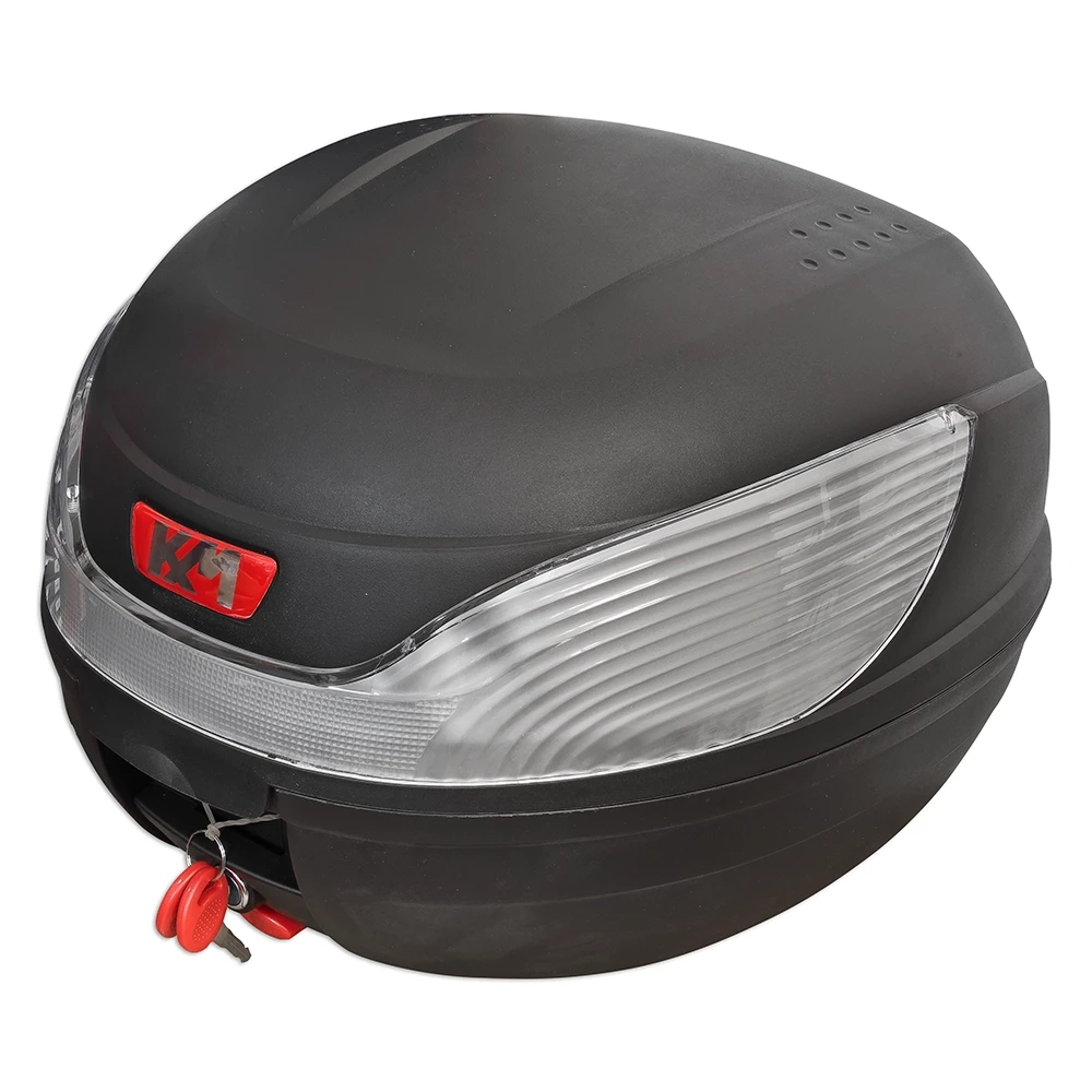 Top Case KXM WR 32 litres noir/argent, support incl.