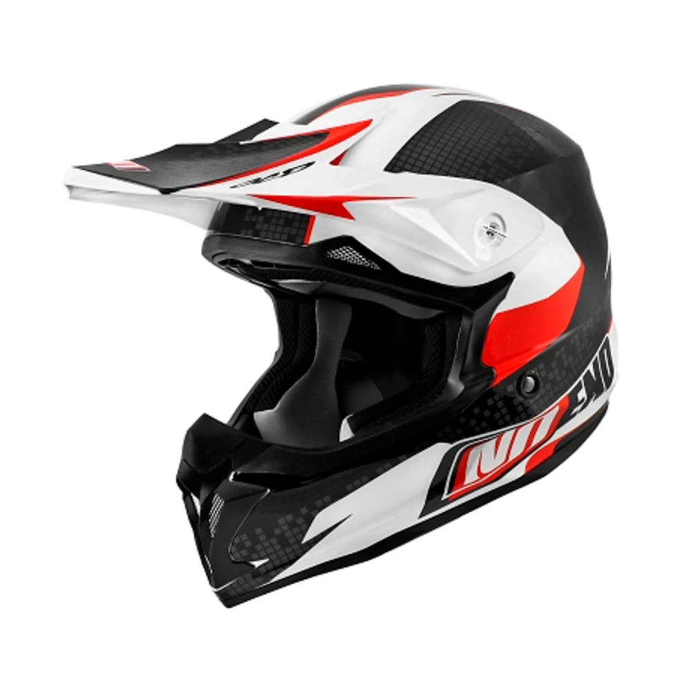 Casque cross Noend Defcon noir-rouge M
