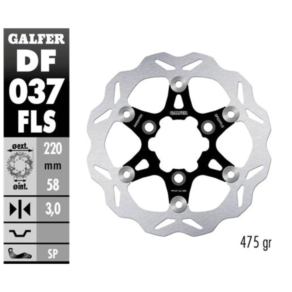 Disque de frein Galfer Wave FLW 220/58/4mm