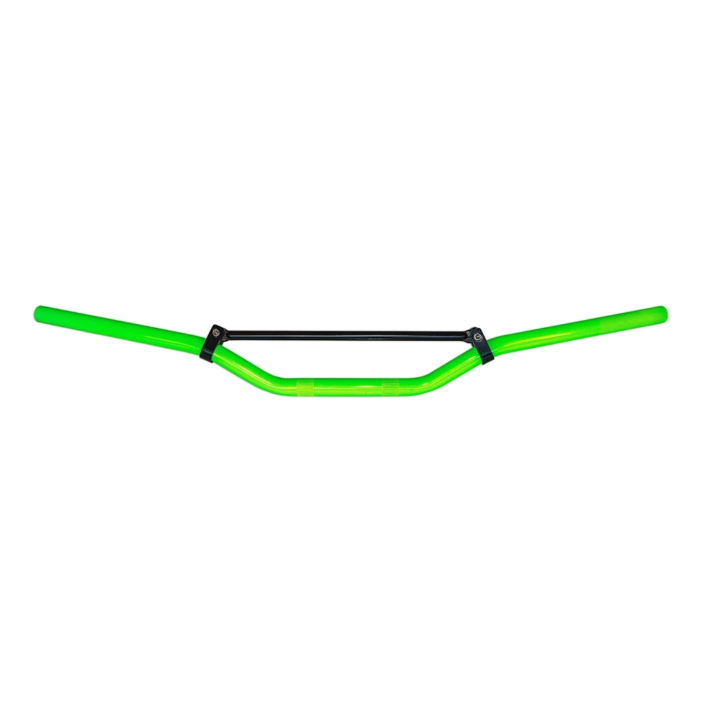 Guidon CROSS KING 22mm acier vert neon 810/75mm (vélomoteur)