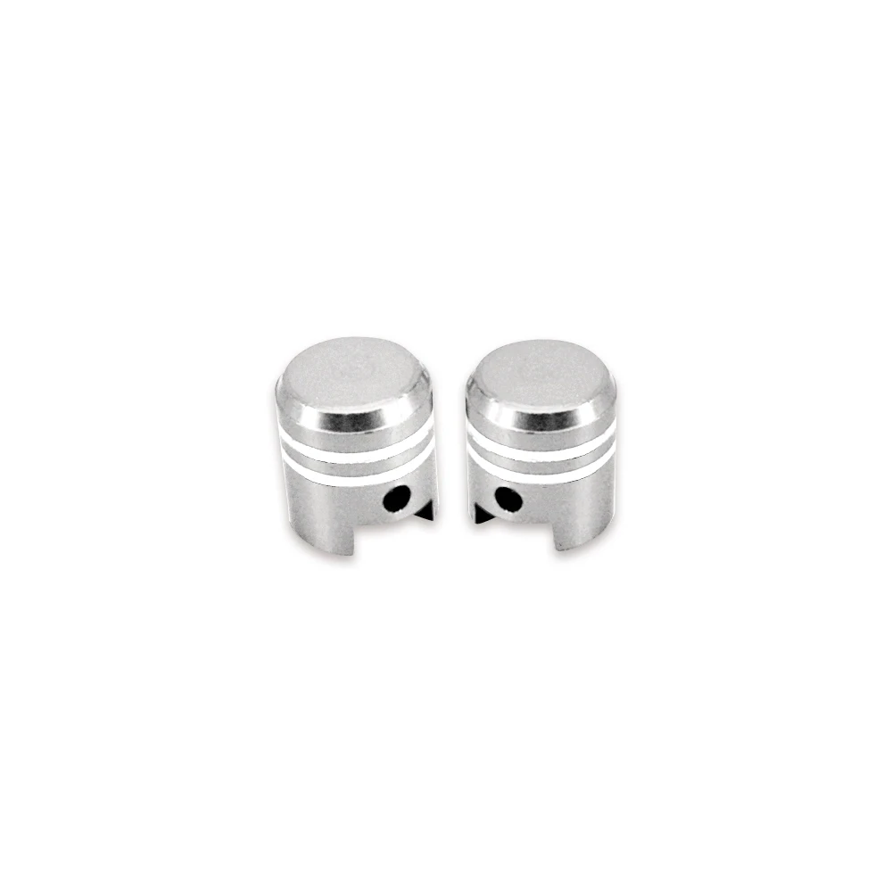 Prs bouchons valve piston chromé (2 pièce)