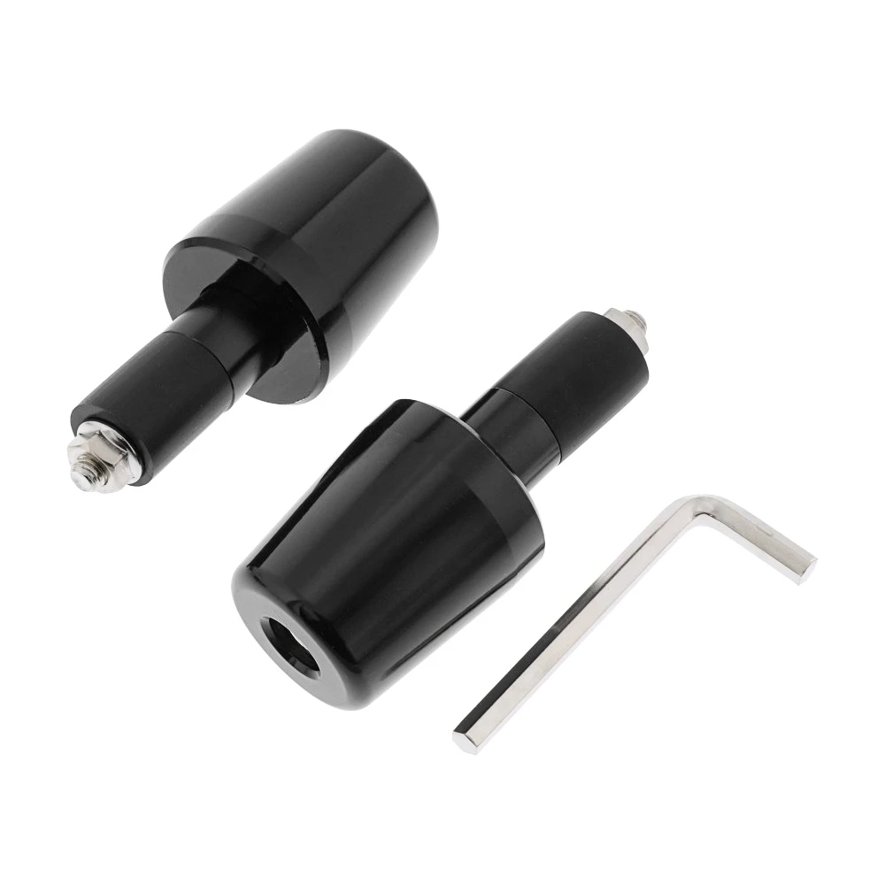Embouts de guidon JMP acier noir 17 mm conique