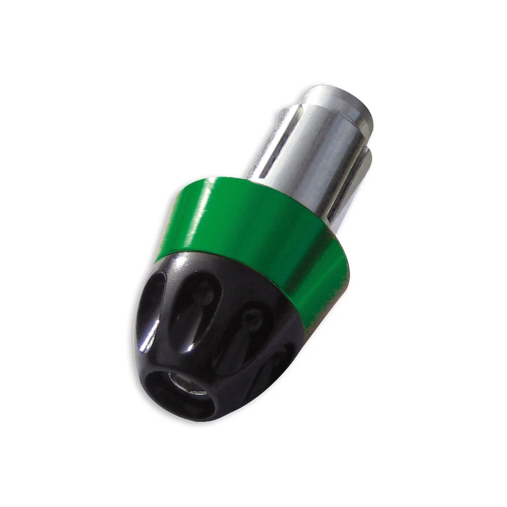 Embouts de guidon Rage alu noir-vert (2 pcs)