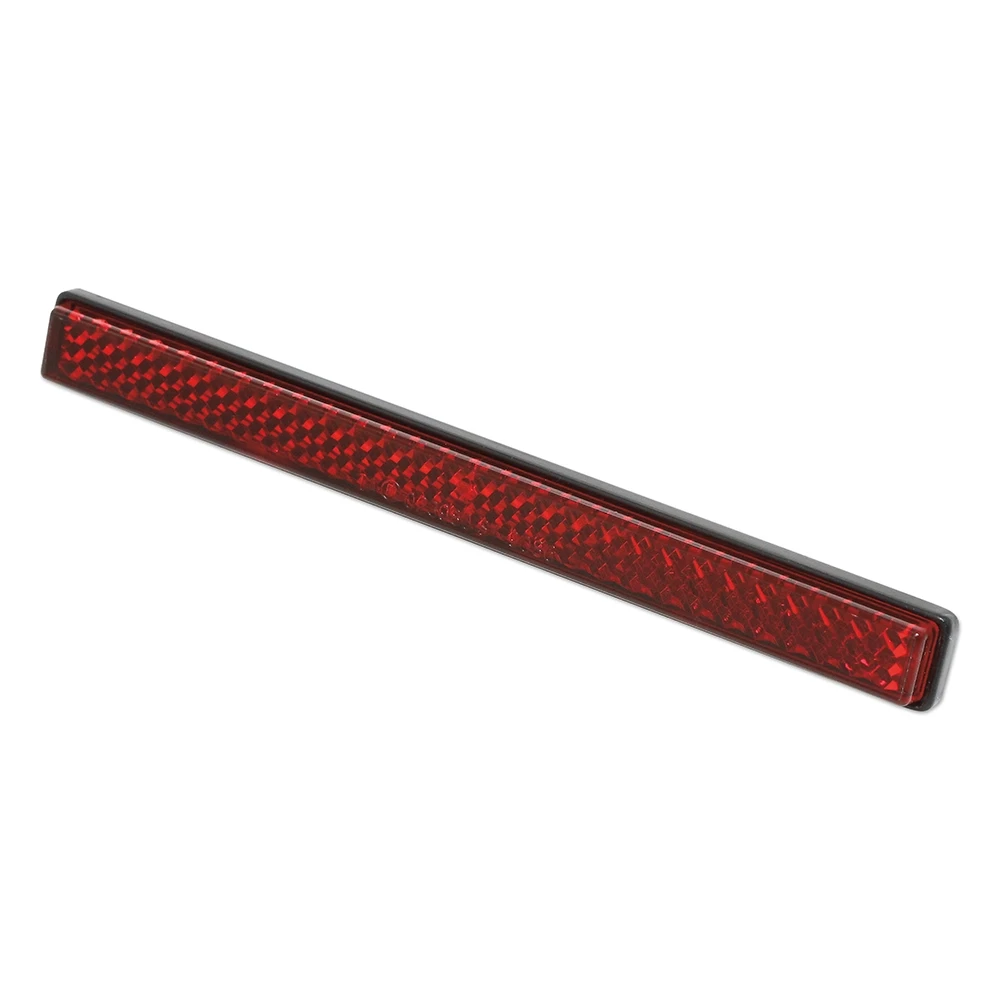 Catadioptre SHIN YO rectangulaire 123x12.5mm roug.à coller E-Hom