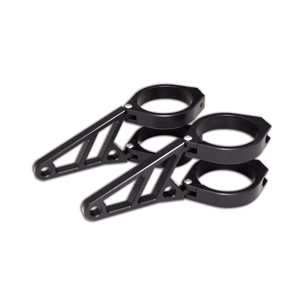 Support de phare HIGHSIDER CNC alu, court, noir Ø42-43mm