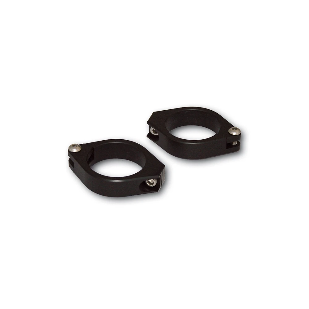 Collier tube de fourche HIGHSIDER CNC (paire) alu noir Ø35-37mm