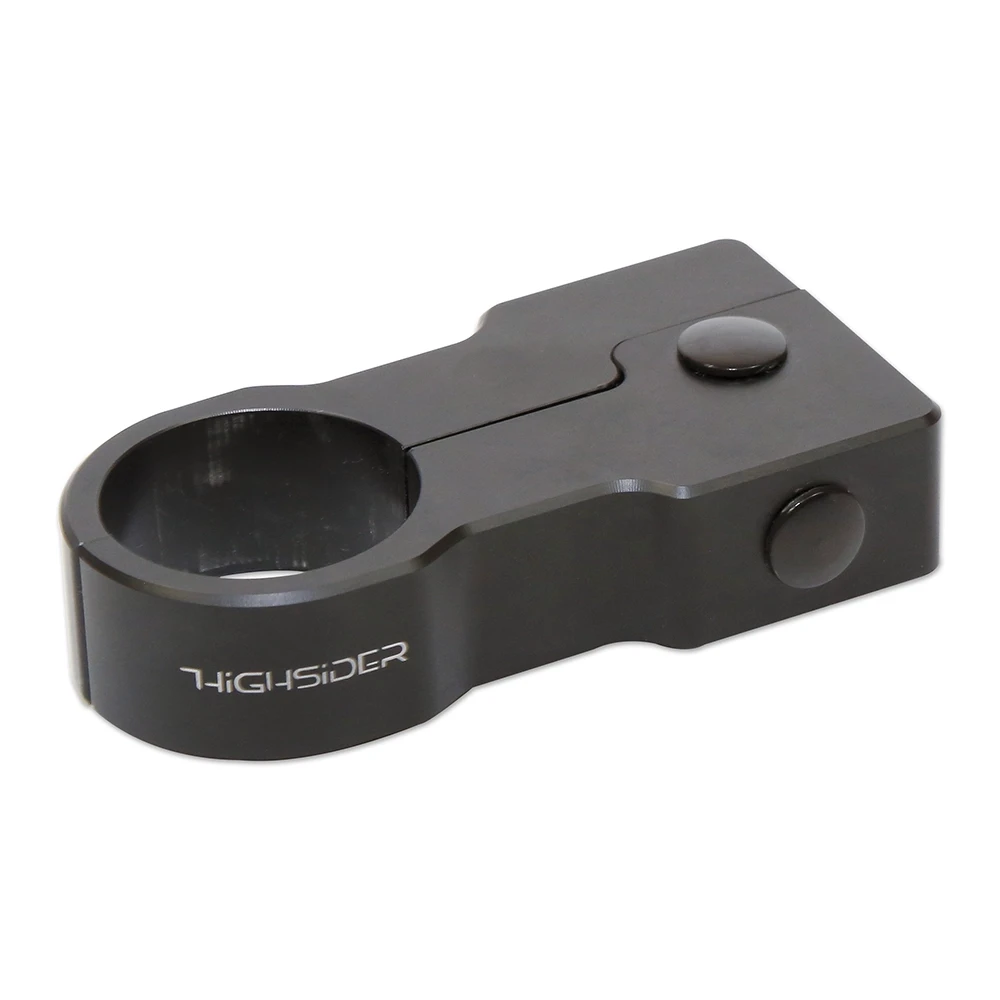 Support HIGHSIDER CNC RS2 alu, pour Ø 28/27/22/20mm, noir
