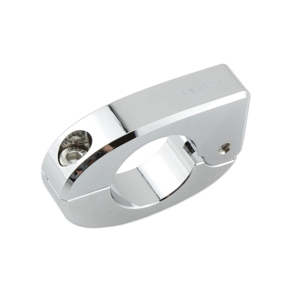 Collier HIGHSIDER CNC alu, chromé pour guidon Ø22mm