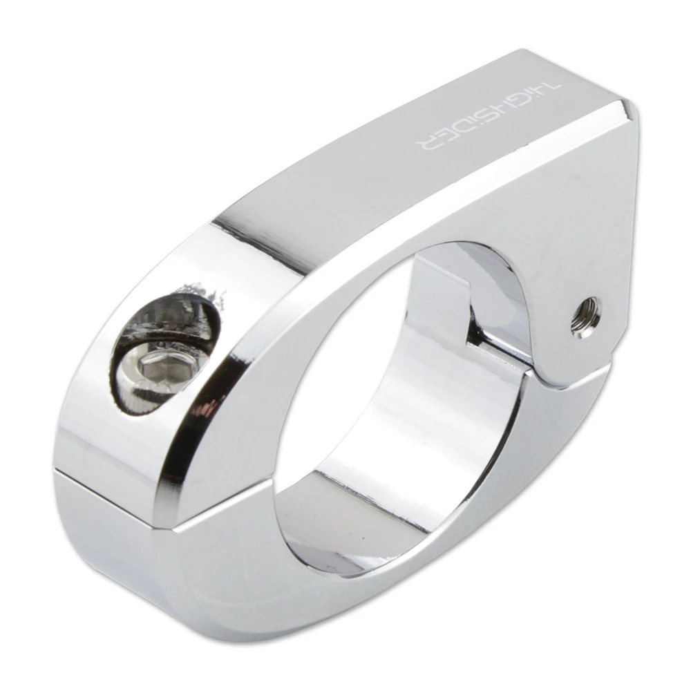 Collier HIGHSIDER CNC alu, chromé pour guidon Ø25.4mm